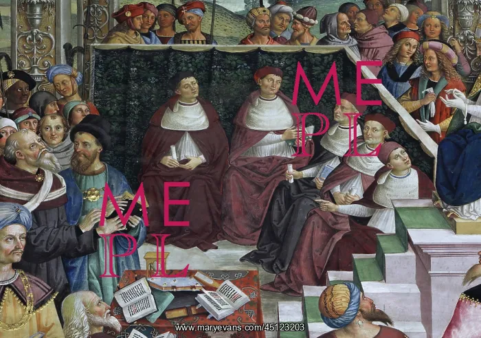 : Fresco, Piccolomini Library, Siena Cathedral : Fresco, Piccolomini Library, Siena Cathedral
