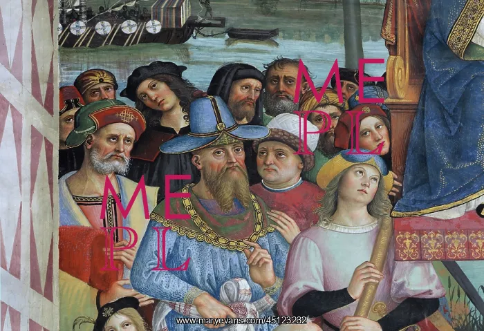 : Fresco, Piccolomini Library, Siena Cathedral : Fresco, Piccolomini Library, Siena Cathedral