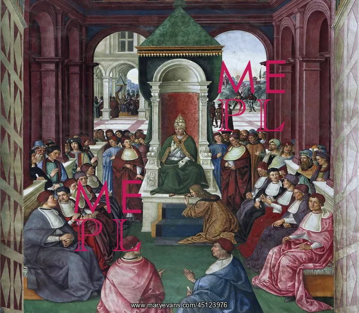 : Fresco, Piccolomini Library, Siena Cathedral : Fresco, Piccolomini Library, Siena Cathedral