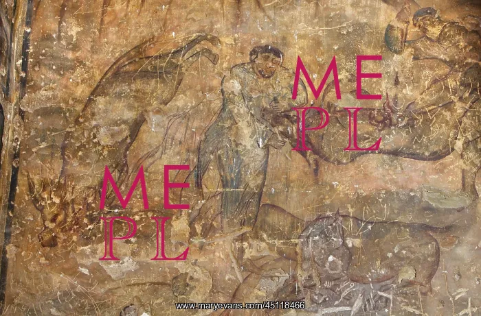 : Fresco, Qasr Amra, Jordan : Fresco, Qasr Amra, Jordan