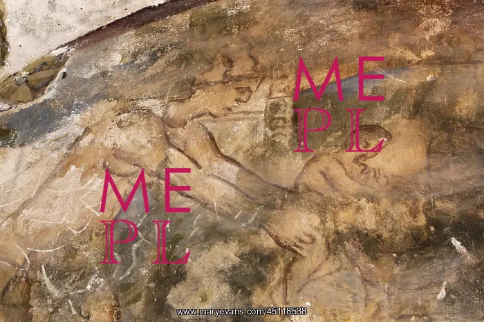 : Fresco, Qasr Amra, Jordan : Fresco, Qasr Amra, Jordan