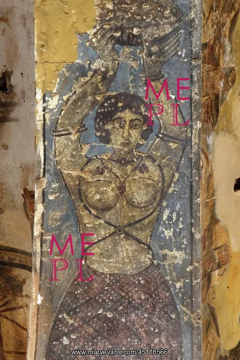 : Fresco, Qasr Amra, Jordan : Fresco, Qasr Amra, Jordan