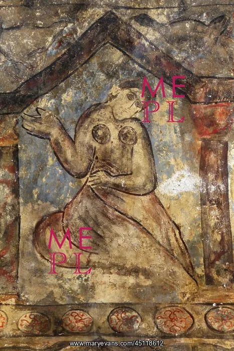 : Fresco, Qasr Amra, Jordan : Fresco, Qasr Amra, Jordan