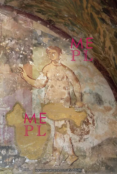 : Fresco, Qasr Amra, Jordan : Fresco, Qasr Amra, Jordan