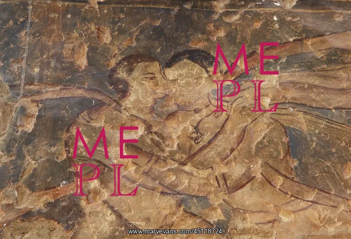 : Fresco, Qasr Amra, Jordan : Fresco, Qasr Amra, Jordan