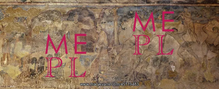 : Fresco, Qasr Amra, Jordan : Fresco, Qasr Amra, Jordan