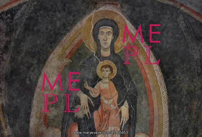 : Fresco, Romanesque Apse, The Met Cloisters, New York, USA : Fresco, Romanesque Apse, The Met Cloisters, New York, USA