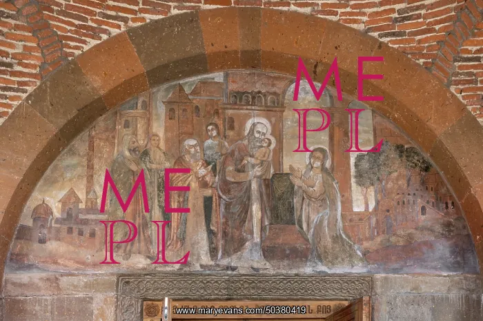 : Fresco, St Gayane Monastery, Monastery of Etchmiadzin, Vagharshapat, Armenia : Fresco, St Gayane Monastery, Monastery of Etchmiadzin, Vagharshapat, Armenia