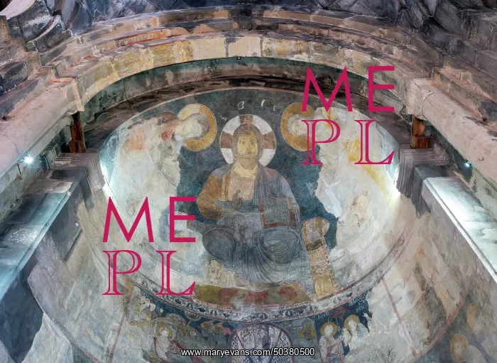 : Fresco, Surb Nshan, Haghpat monastery, Haghpat, Lori, Armenia : Fresco, Surb Nshan, Haghpat monastery, Haghpat, Lori, Armenia