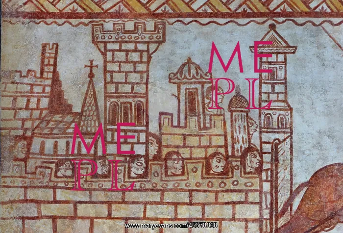 : Fresco, Templar Chapel, Commanderie de Cressac : Fresco, Templar Chapel, Commanderie de Cressac