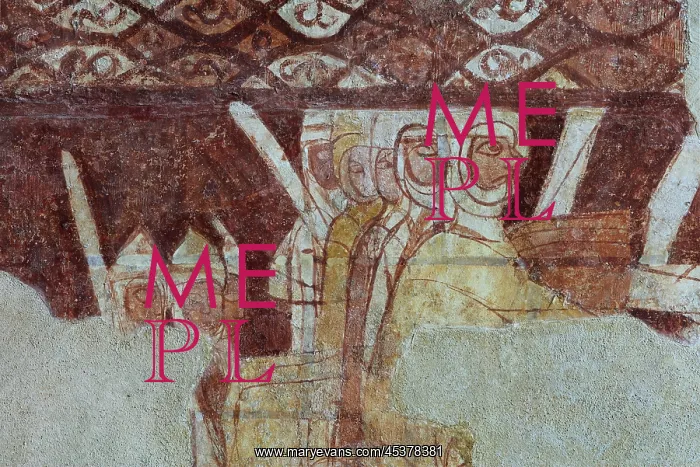 : Fresco, Templar Chapel, Commanderie de Cressac : Fresco, Templar Chapel, Commanderie de Cressac