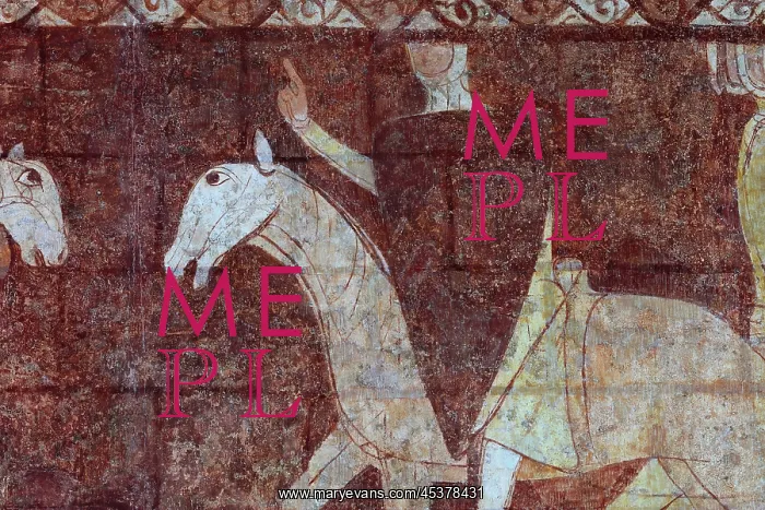 : Fresco, Templar Chapel, Commanderie de Cressac : Fresco, Templar Chapel, Commanderie de Cressac