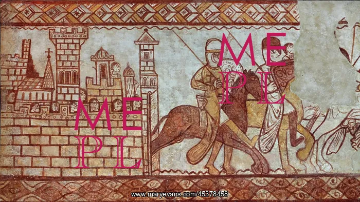 : Fresco, Templar Chapel, Commanderie de Cressac : Fresco, Templar Chapel, Commanderie de Cressac