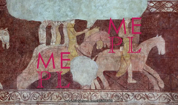 : Fresco, Templar Chapel, Commanderie de Cressac : Fresco, Templar Chapel, Commanderie de Cressac