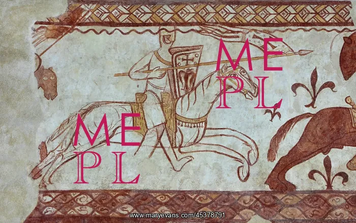 : Fresco, Templar Chapel, Commanderie de Cressac : Fresco, Templar Chapel, Commanderie de Cressac