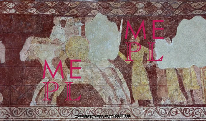 : Fresco, Templar Chapel, Commanderie de Cressac : Fresco, Templar Chapel, Commanderie de Cressac