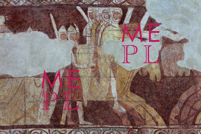: Fresco, Templar Chapel, Commanderie de Cressac : Fresco, Templar Chapel, Commanderie de Cressac