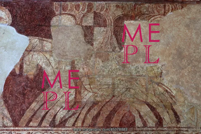 : Fresco, Templar Chapel, Commanderie de Cressac : Fresco, Templar Chapel, Commanderie de Cressac