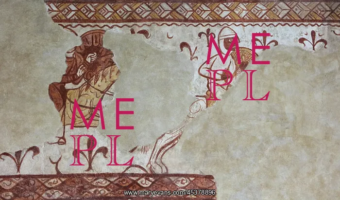 : Fresco, Templar Chapel, Commanderie de Cressac : Fresco, Templar Chapel, Commanderie de Cressac