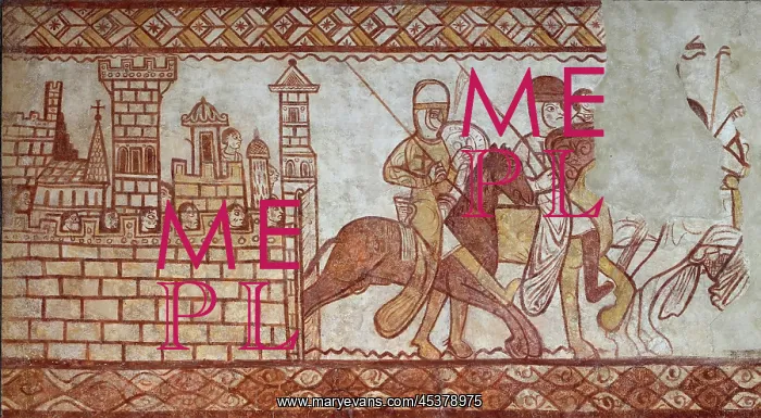 : Fresco, Templar Chapel, Commanderie de Cressac : Fresco, Templar Chapel, Commanderie de Cressac