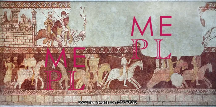 : Fresco, Templar Chapel, Commanderie de Cressac : Fresco, Templar Chapel, Commanderie de Cressac