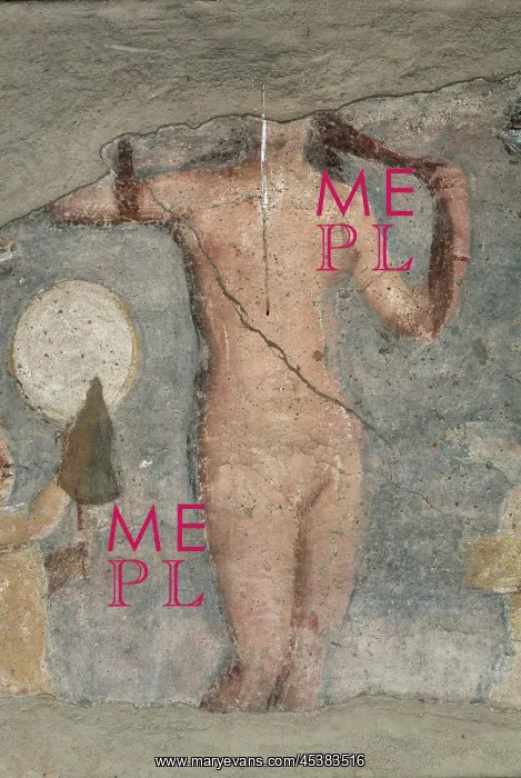 : Detail of fresco of Venus Anadyomene (Venus Rising : Detail of fresco of Venus Anadyomene (Venus Rising