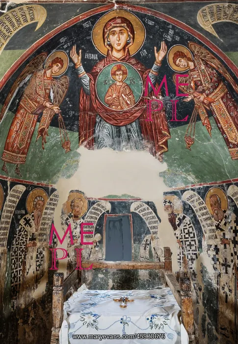 : Frescoes, Church of the Archangel Michael, Pedoulas, Cyprus : Frescoes, Church of the Archangel Michael, Pedoulas, Cyprus