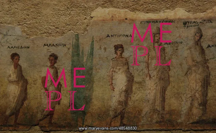 : Frescoes depicting procession scene. Burial chamber : Frescoes depicting procession scene. Burial chamber