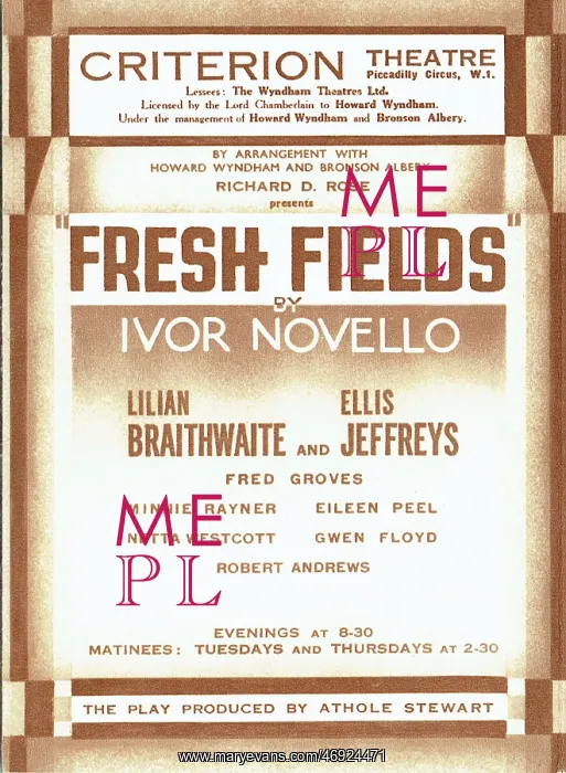 : Fresh Fields by Ivor Novello : Fresh Fields by Ivor Novello