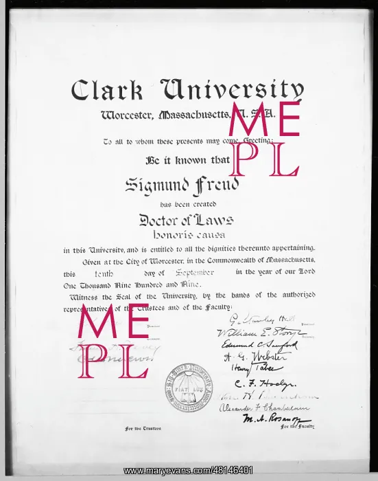 : FREUD / CLARK UNI / 94 : FREUD / CLARK UNI / 94