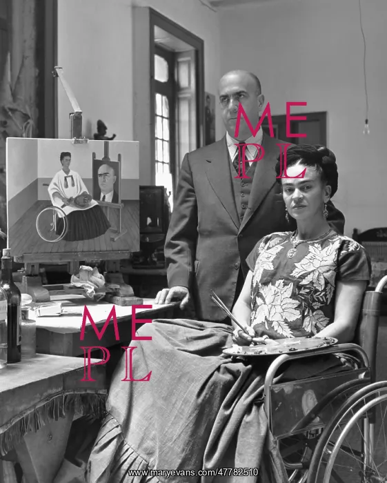 : Frida Kahlo with her Doctor, 1952 : Frida Kahlo with her Doctor, 1952