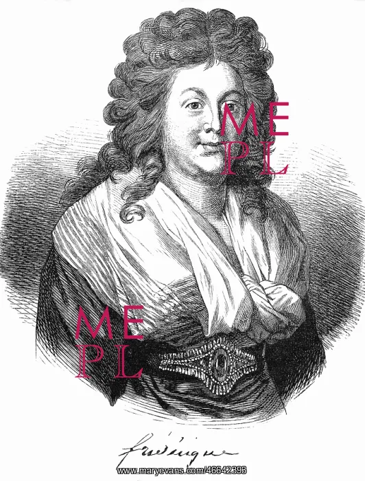 : Friedericke Luise, 26.10.1751 - 25.2.1805, Queen : Friedericke Luise, 26.10.1751 - 25.2.1805, Queen