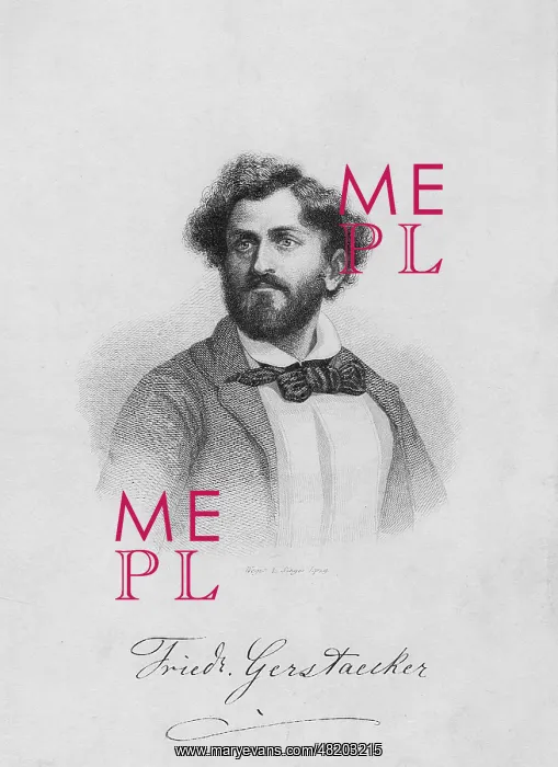 : Friedrich Gerstaecker, 1845 : Friedrich Gerstaecker, 1845