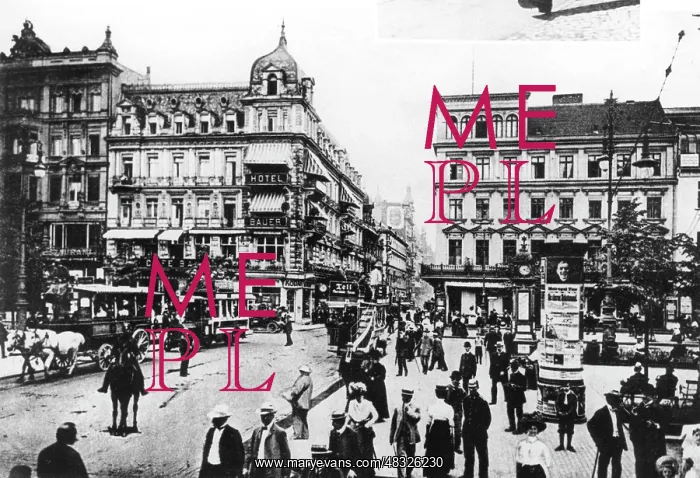 : The Friedrichstrasse, around 1910 : The Friedrichstrasse, around 1910