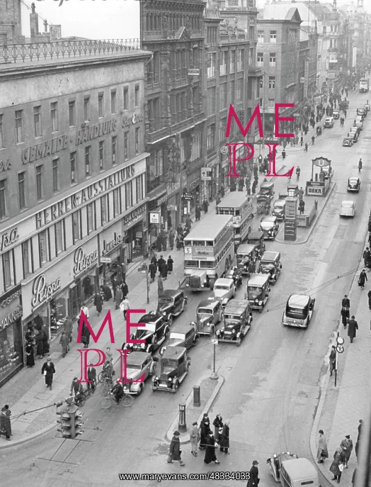 : The Friedrichstrasse in Berlin, 1938 : The Friedrichstrasse in Berlin, 1938