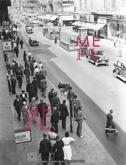 : The Friedrichstrasse in Berlin, 1939 : The Friedrichstrasse in Berlin, 1939
