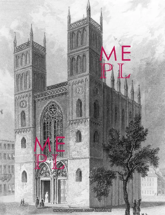 : The Friedrichswerder Church in Berlin, around 1840 : The Friedrichswerder Church in Berlin, around 1840