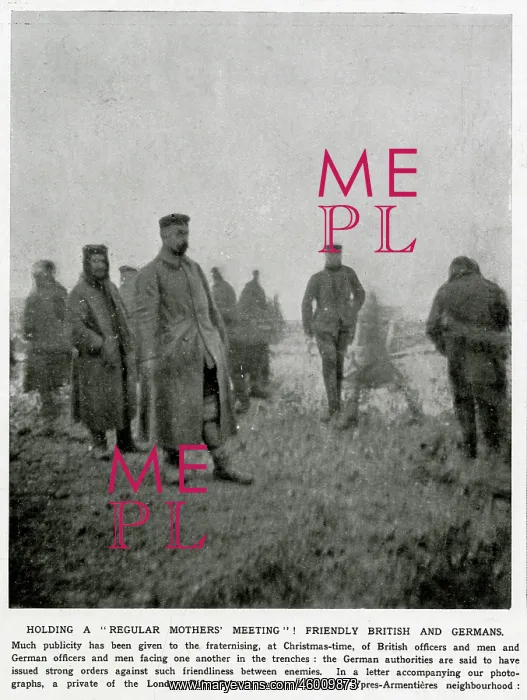 : Friendly British and Germans, Christmas truce : Friendly British and Germans, Christmas truce