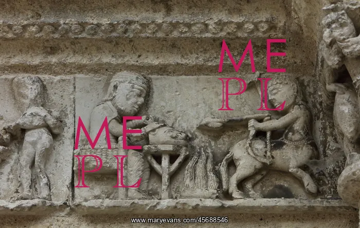 : Frieze, Eglise Saint-Jacques, Aubeterre-sur-Dronne : Frieze, Eglise Saint-Jacques, Aubeterre-sur-Dronne