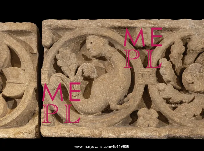 : Frieze, Musee Ochier, Cluny Abbey, Saone et Loire, France : Frieze, Musee Ochier, Cluny Abbey, Saone et Loire, France