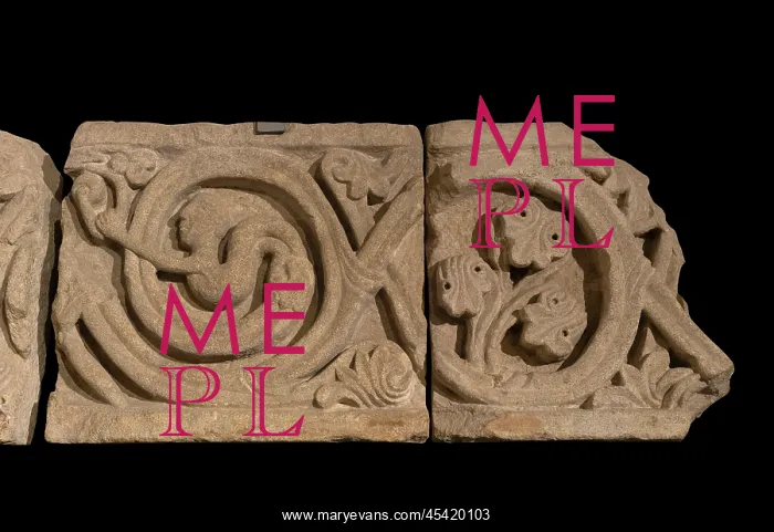 : Frieze, Musee Ochier, Cluny Abbey, Saone et Loire, France : Frieze, Musee Ochier, Cluny Abbey, Saone et Loire, France
