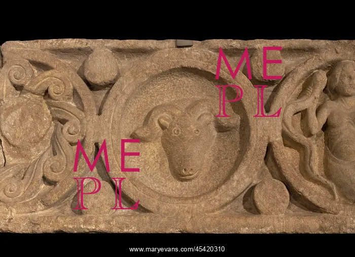 : Frieze, Musee Ochier, Cluny Abbey, Saone et Loire, France : Frieze, Musee Ochier, Cluny Abbey, Saone et Loire, France