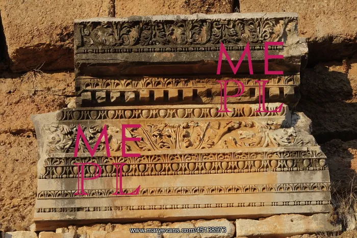 : Frieze, Nymphaeum, Aspendos, Turkey : Frieze, Nymphaeum, Aspendos, Turkey