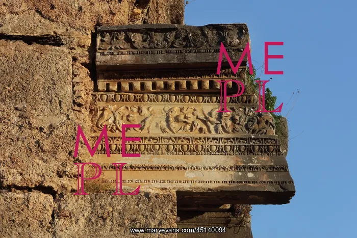 : Frieze, Nymphaeum, Aspendos, Turkey : Frieze, Nymphaeum, Aspendos, Turkey