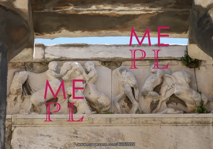 : Frieze, Temple of Hephaestus, Agora, Athens, Greece : Frieze, Temple of Hephaestus, Agora, Athens, Greece
