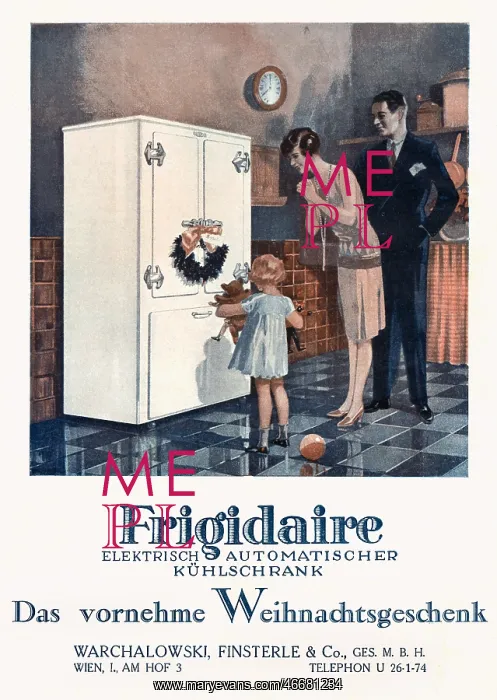 : Frigidaire fridge advert : Frigidaire fridge advert