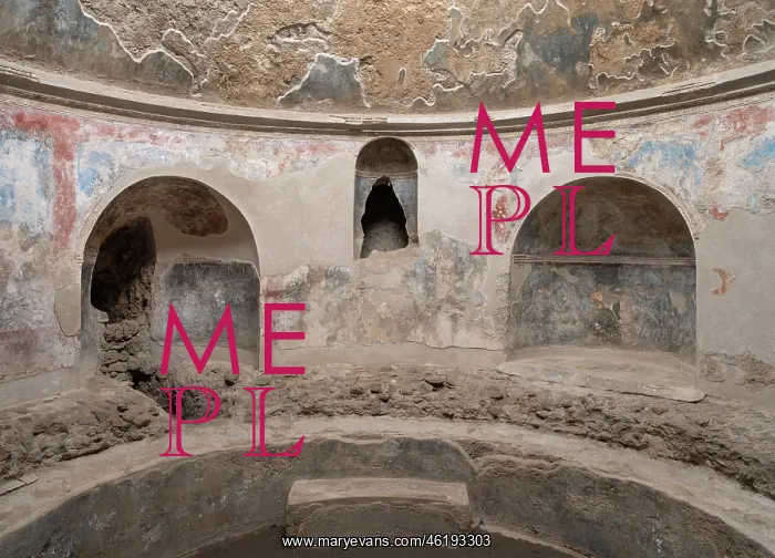 : Frigidarium, Stabian Baths, Pompeii, Campania, Italy : Frigidarium, Stabian Baths, Pompeii, Campania, Italy