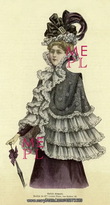 : Frilly Mantle 1899 : Frilly Mantle 1899
