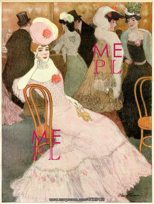 : Frilly Pink Frock 1906 : Frilly Pink Frock 1906