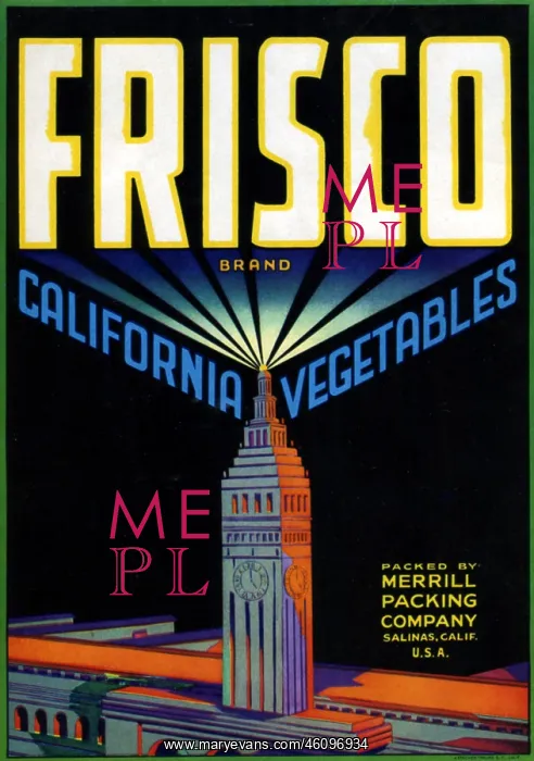 : Frisco Brand vegetable advert : Frisco Brand vegetable advert